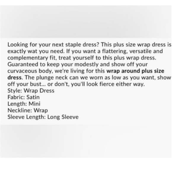 PLUS WRAP SILK DRESS & RHINESTONE EARRINGS SET - Picture 7 of 8